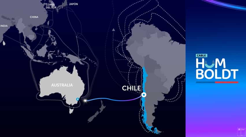 Chile y Google conectan Sudamérica con Asia mediante el cable submarino Humboldt